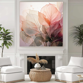 Petal Veil – Textured Floral Oil Painting