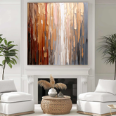 “Molten Harmony” – Handmade Textured Abstract Oil Painting on Canvas