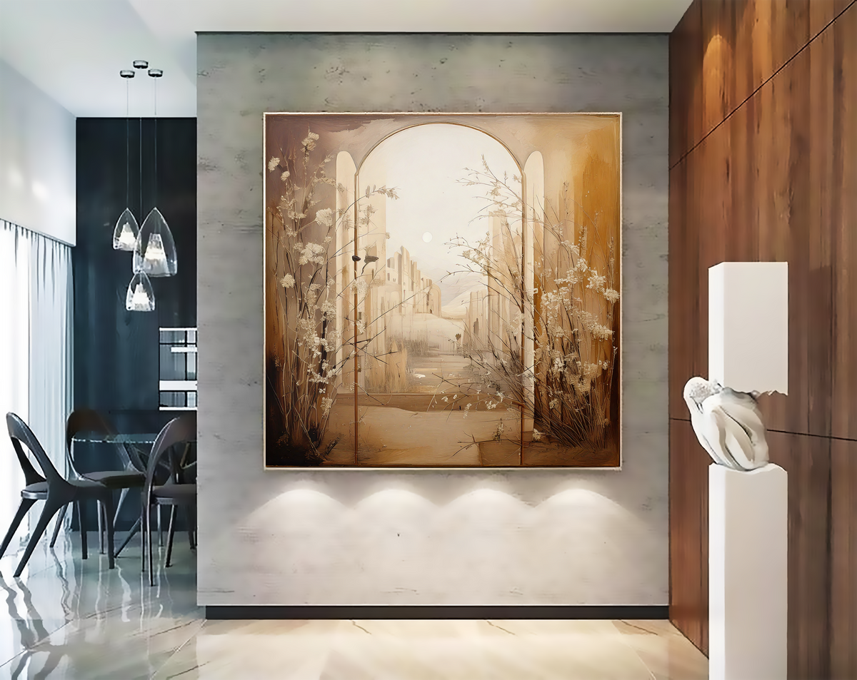 Vintage Passage – Original Handmade Oil Painting on Canvas