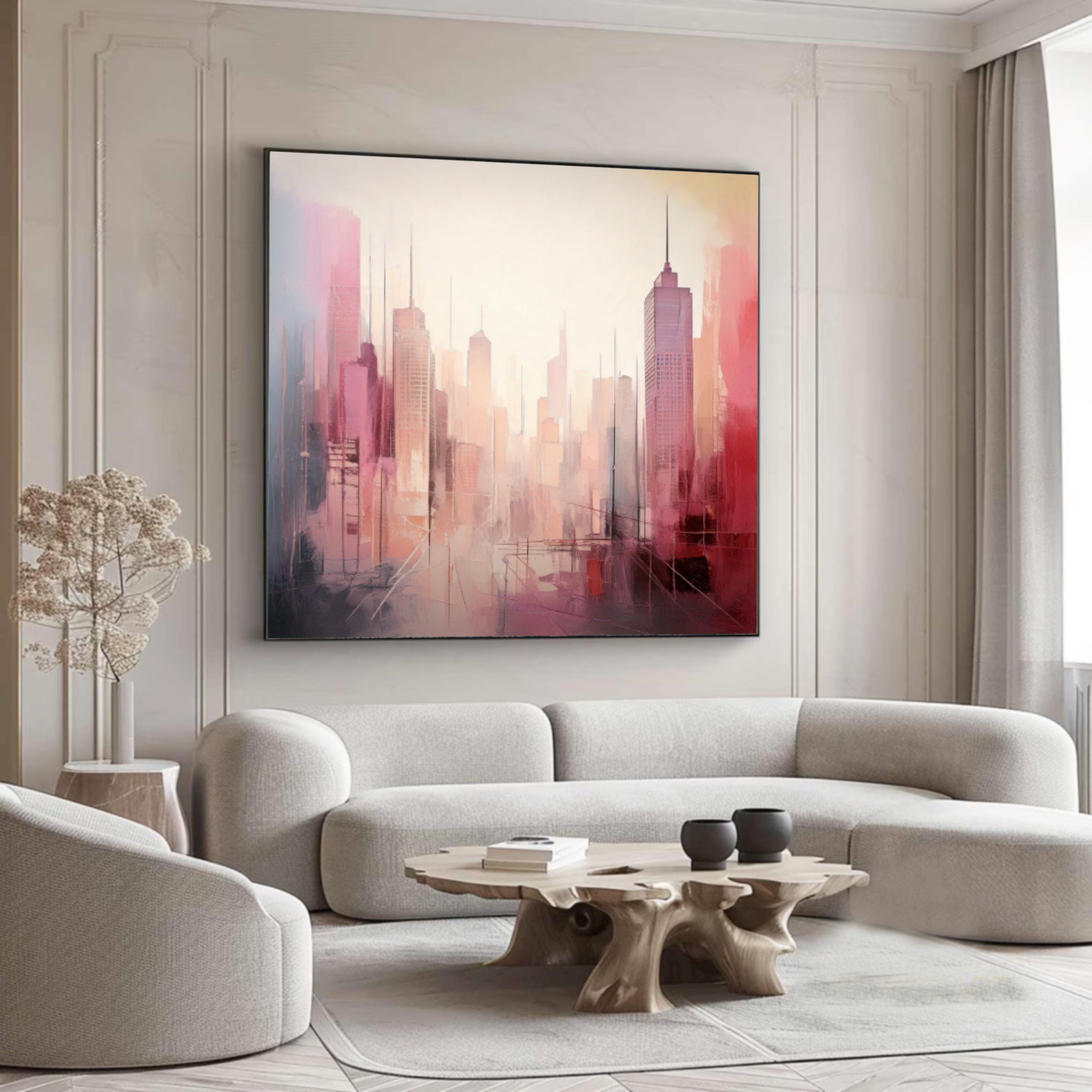 Crimson Skyline – Urban Dreams at Dusk